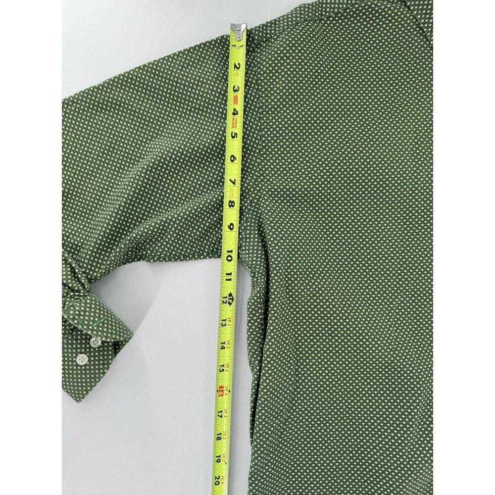 Cinch Button Up Shirt Size L Star Print Green Western Rodeo Dress Cowboy Cotton‌ - Picture 7 of 16
